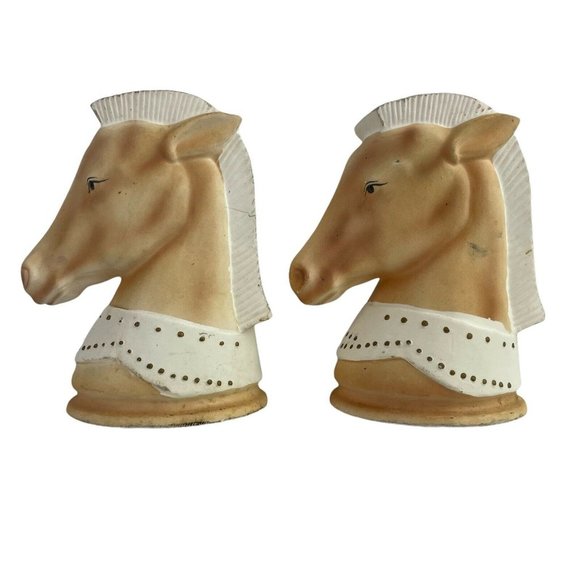 Vintage Lot  Of 2 Mid Century Modern HORSE HEAD PLANTER  R/B Japan Equestrian - Picture 5 of 12